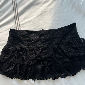 Edikted Black Lace skirt